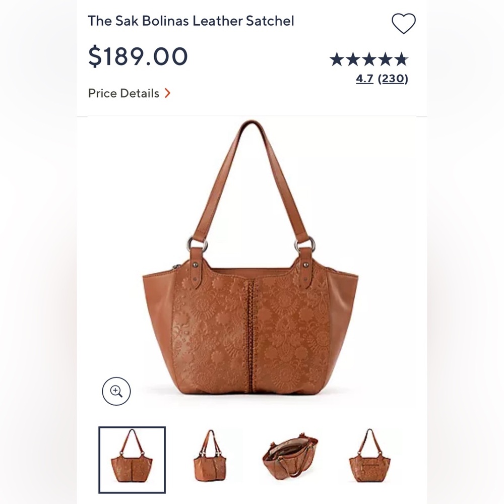 The Sak Bolinas Leather Satchel - Picture 6 of 6